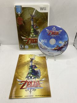 The Legend of Zelda Skyward Sword Nintendo Wii 2011 Complete w/ Manual & Inserts