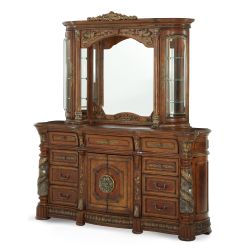 Villa Valencia Classic Chestnut Dresser with Mirror