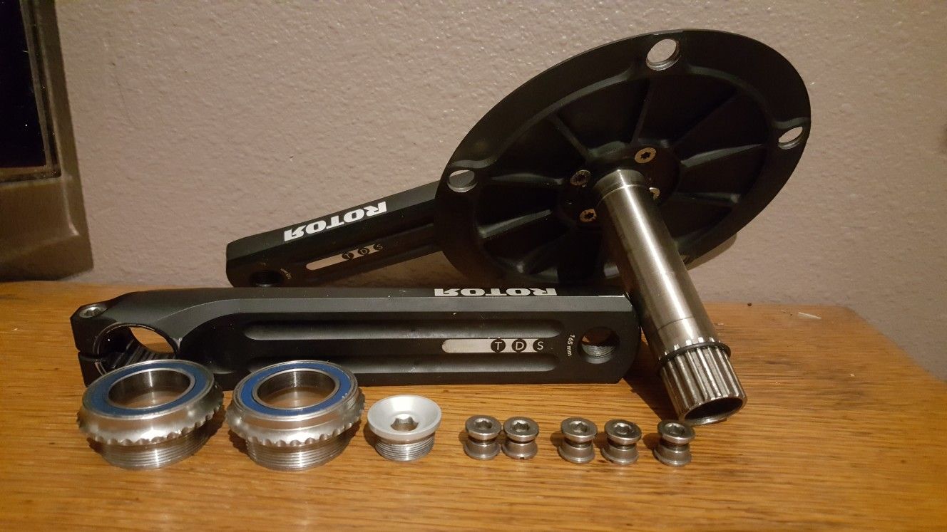 Rotor 3D Track Crankset 165mm 144 bcd for Sale in Los