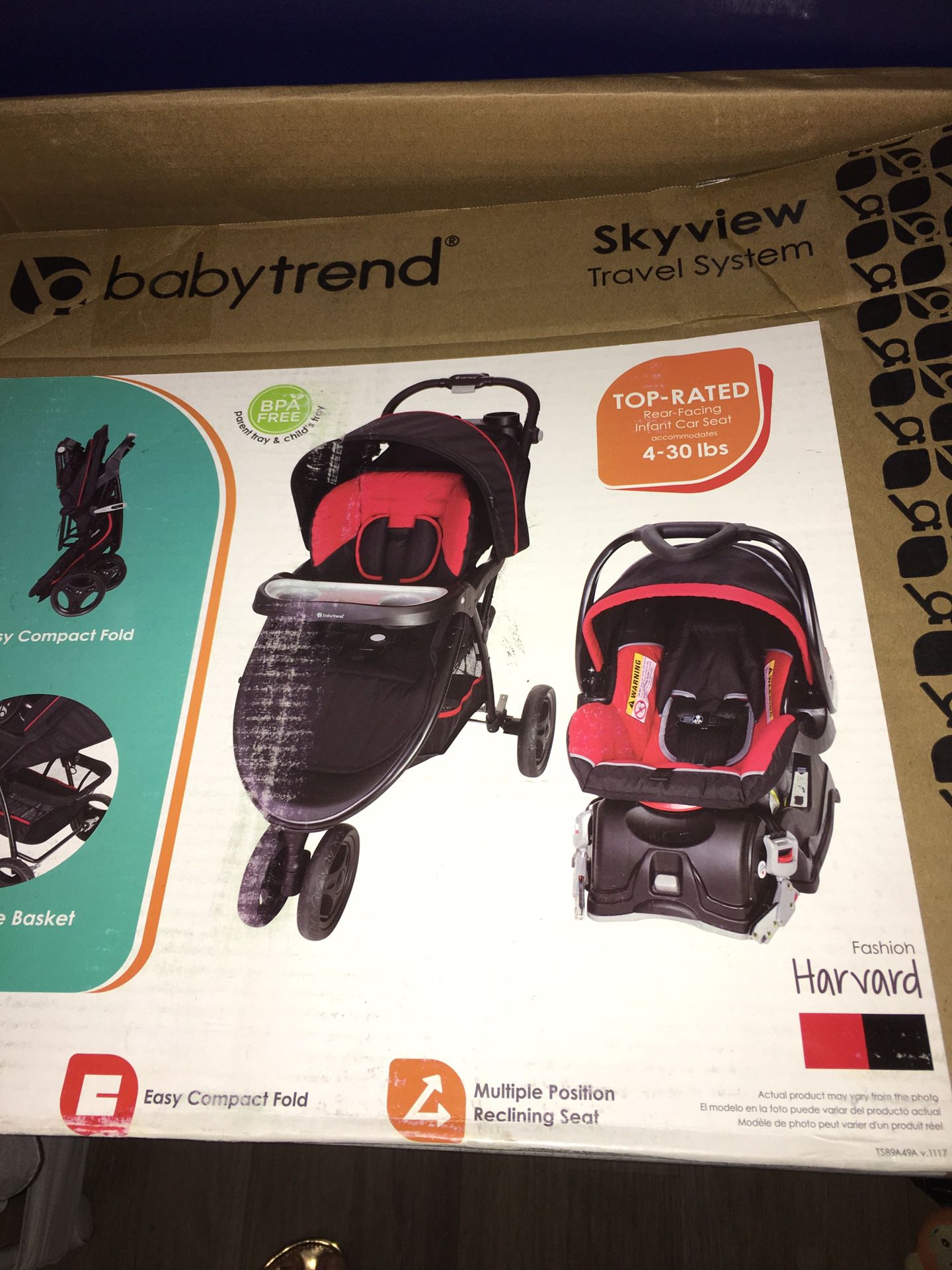 Used car seat and stroller set..