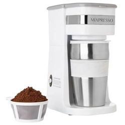 “New”Mixoresso Single Serve Coffee Makers/14oz Travel Mug Auto Shut Off ,reusable Filter(retail$35)