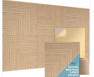 6-Pack Self-Adhesive Acoustic Wall Panels