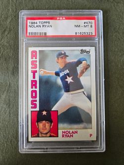 NOLAN RYAN 1984 Topps #470 PSA Graded Card NM-MT 8 MLB Houston Astros