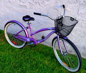 Women's infinity Lahaina 26" Beach Cruiser bike bicicleta basket
