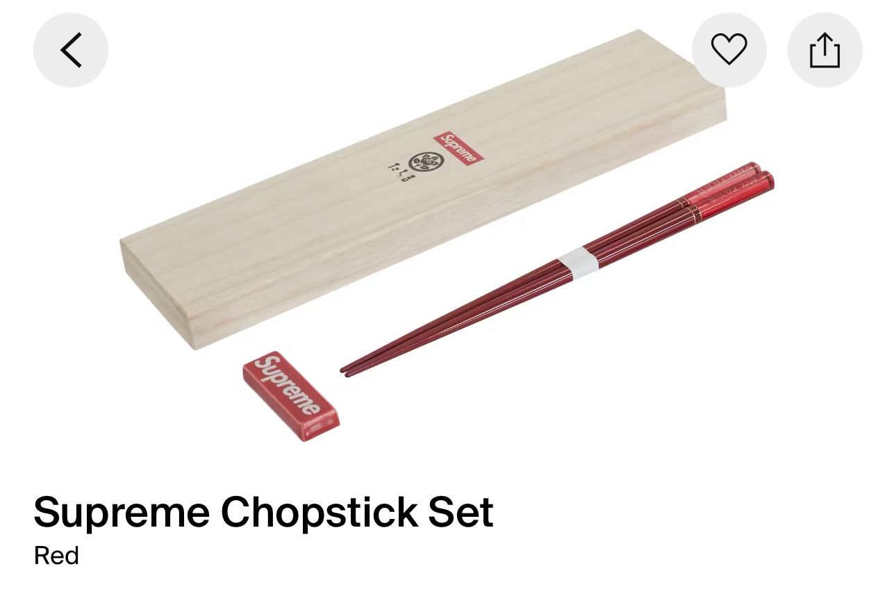 Supreme Chopstick Set Red