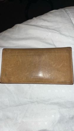 Vintage coach leather checkbook wallet