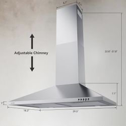 Range Hood 30 inch Stainless Steel