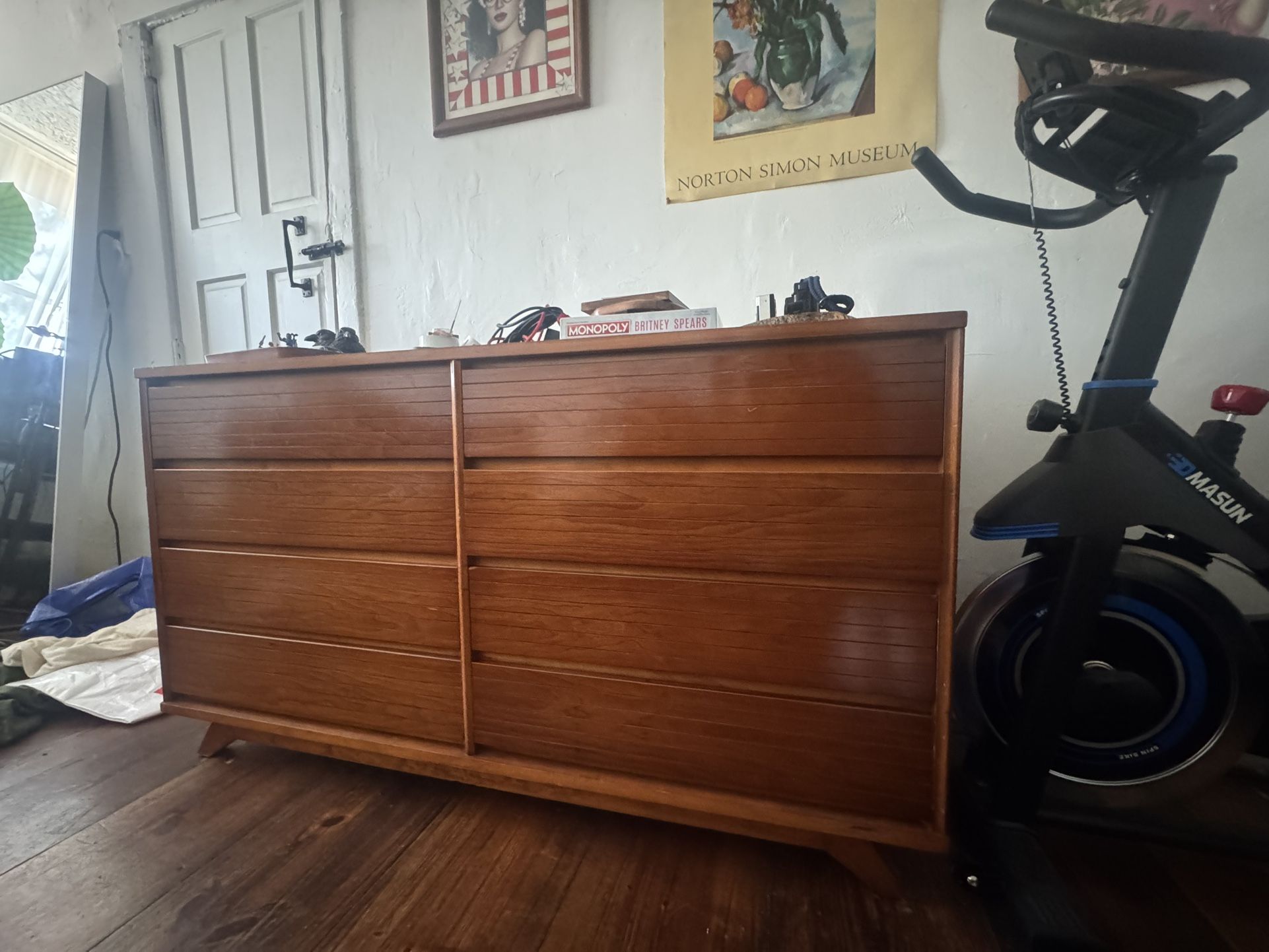 Mid-Century Cherry Wood Dresser