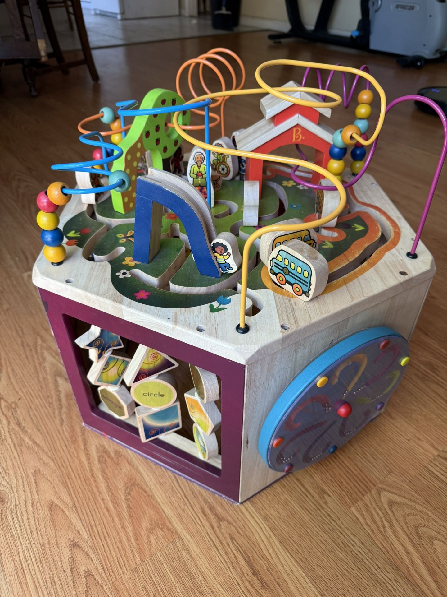 Wooden Activity Cube