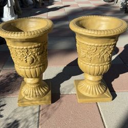 New Flower Pots Made Out Of Cement Perfect Gift 