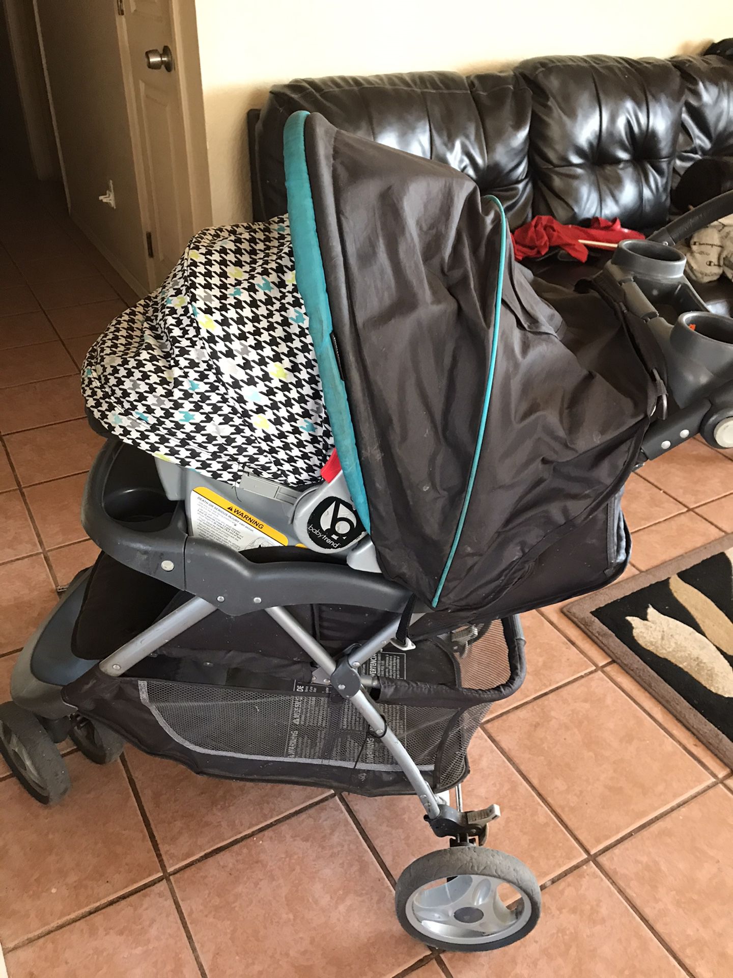 stroller with car seat and base 