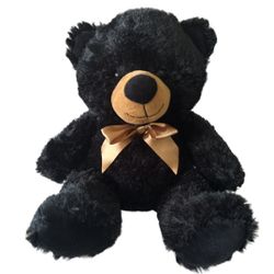 Soft and Fluffy Black Teddy Bear