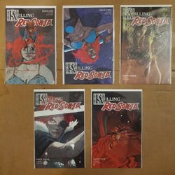 Killing Red Sonja 1 2 3 4 & 5 Dynamite Comics Entertainment 2020 NM BOARDED 