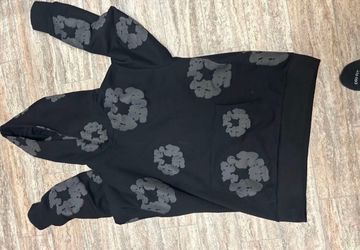 Denim Tears Cotton Wreath Hoodie Black