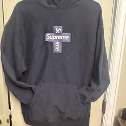 Supreme Cross Box Logo Hoodie Men’s Size M