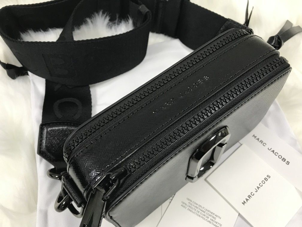 Marc Jacobs Colorblock Snapshot Crossbody bag Black