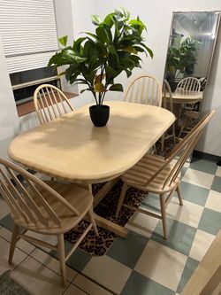 Solid wood kitchen table