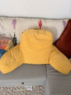 Yellow Bed Rest Pillow