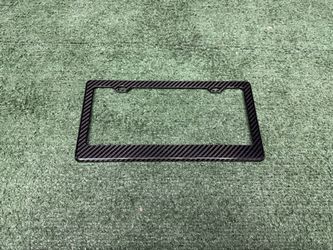 Carbon Fiber License Plate Frame 