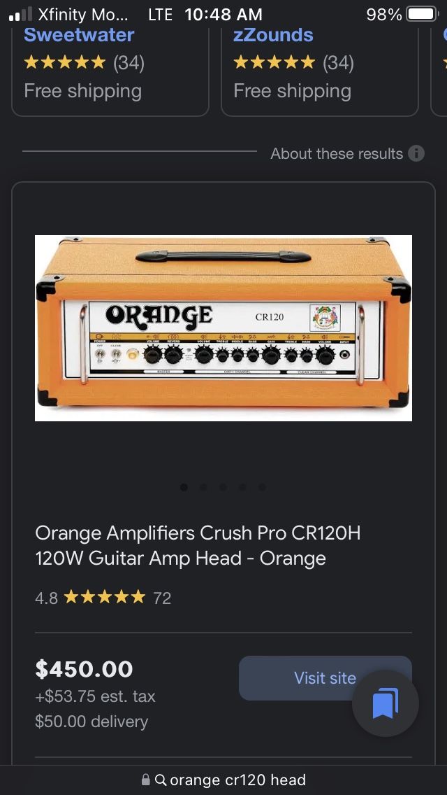 Orange Cr120 Head