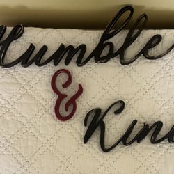 Wood Sign Humble & Kind