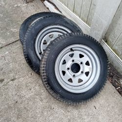 Three 12 Inch Trailer Tires 