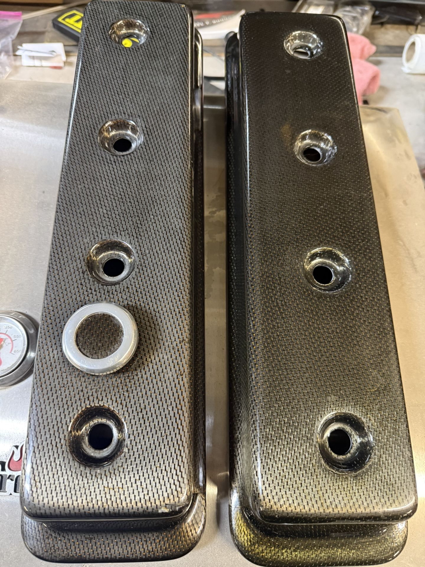 Vortec motor 2 carbon fiber valve cover Small block chevy