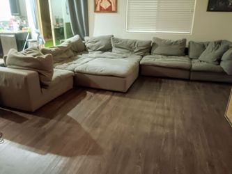 ////BEST OFFER///// 7 Piece Gray Cloud Sectional Sofa Couch-DELIVERY AVAILABLE!!!!!!!