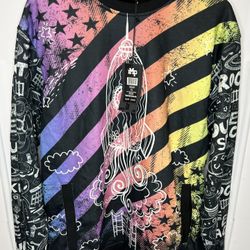 IMP Pullover Sweater Space Rocket Themed Size XL