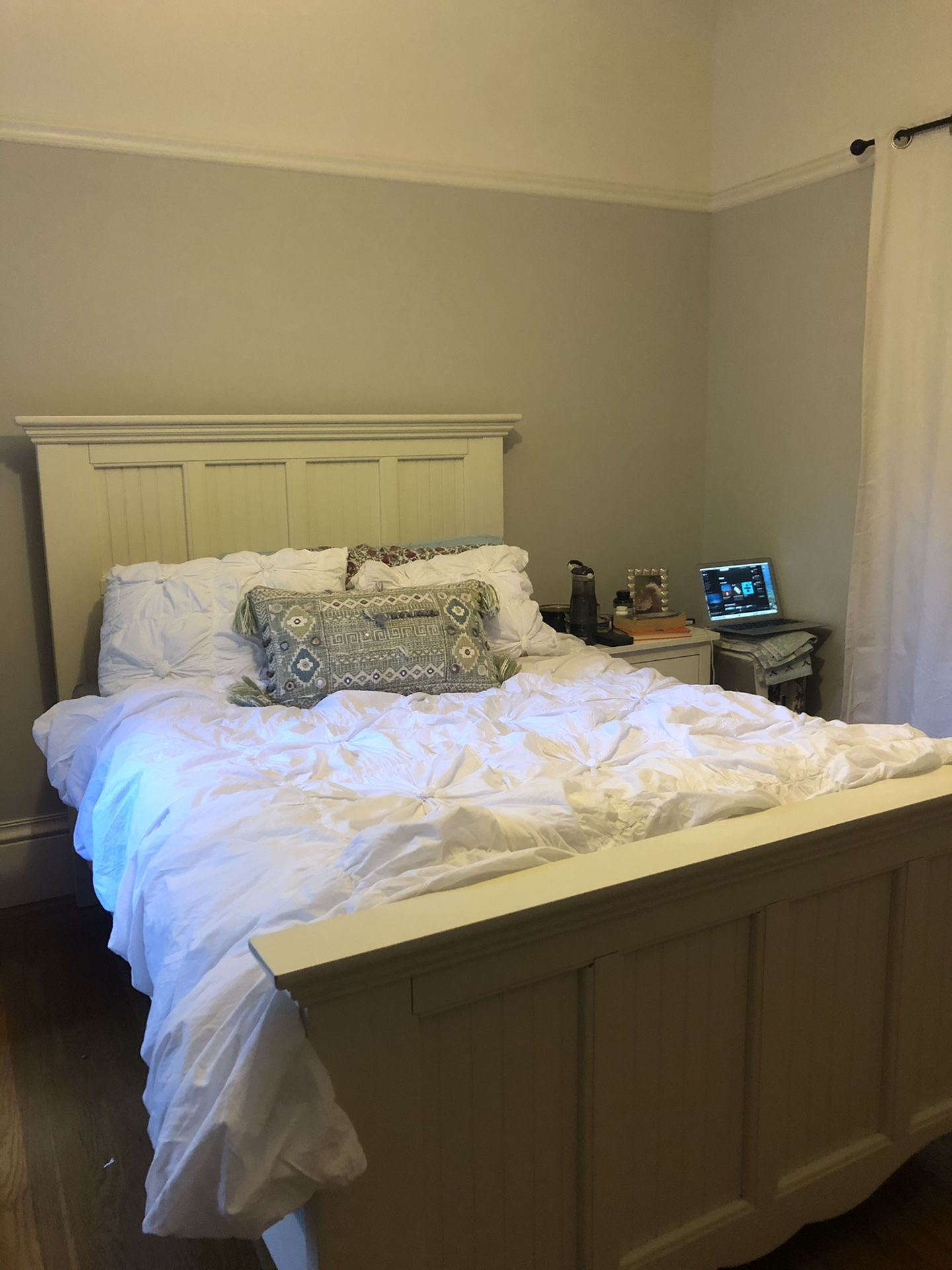 Bed frame, mattress, and box frame for FULL