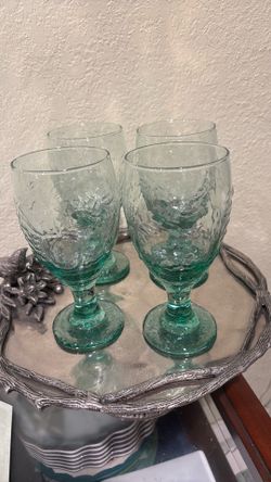 4 Vintage Libbey Orchard Fruit Water Glasses