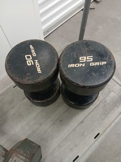 90 lb and 95 lb Single Dumbells$80each