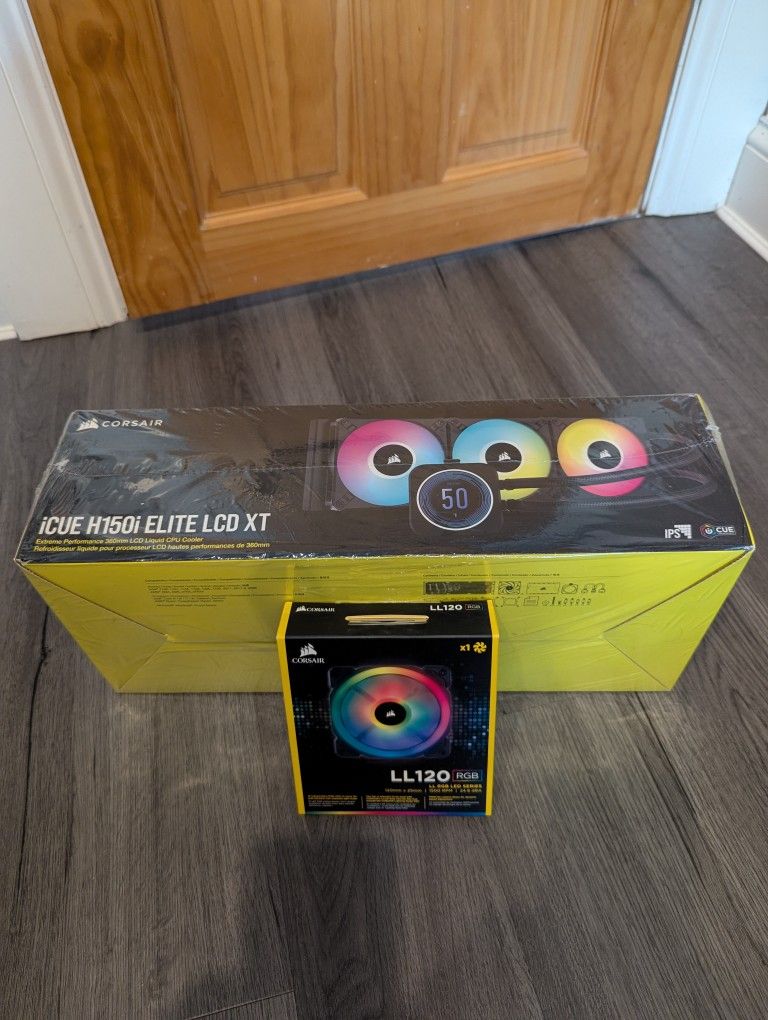 SEALED Corsair iCUE H150i Elite LCD XT AIO Liquid CPU Cooler w/ 1x LL120 RGB Fan