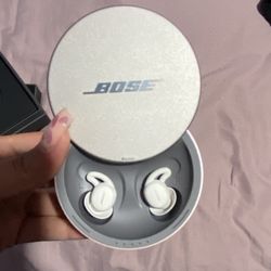 White Bose Sleep Wearing Headphones ( Pick Up Only)