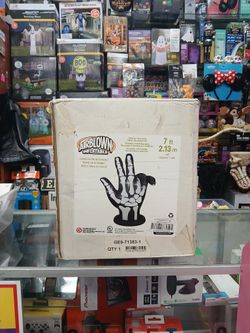 Skeleton Hand 7ft Inflatable New Halloween 