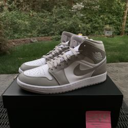 Jordan 1 Mid Linen Size 10.5