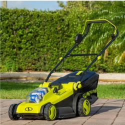 Sun Joe 48 Volt 670W Cordless Mulching Walk Behind Lawn Mower 24V X2 17LM