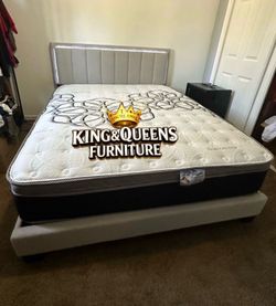 New Queen bed frame with Matress
