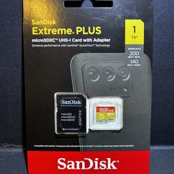 SanDisk Extreme PLUS 1TB microSDXC UHS-I Memory Card