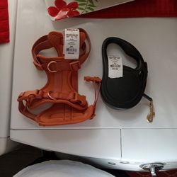 Brand New Dog Harness And Retractable Leash 
