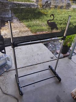 Freestanding Clothes Garment Rack on Wheels