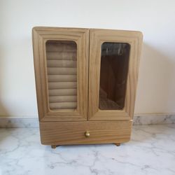 Wood Jewelry Boxes Jewelry Organizer For Women Jewelry Storage For Earrings Rings Necklace Bracelet Functional Solid Wood Jewelry Box