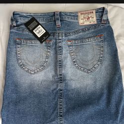True Religion Denim Skirt Size 26