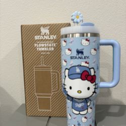 Baby blue Dodger hello kitty Stanley cup
