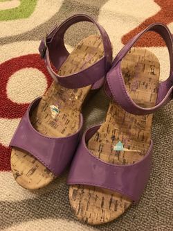 Girls low wedges sandals size 2!