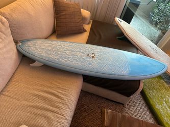 Local shaped 6’ 0 twin pin