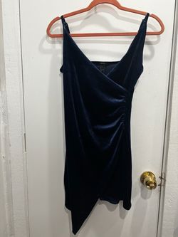 Forever 21 Navy Velvet Mini Dress