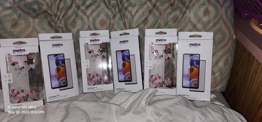 LG Stylo 6 Floral Cases With Tempered Glass Screen Protectors 