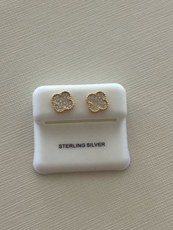 Sterling Silver Clover earrings