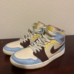 Air Jordan 1 Mid Fearless Maison Chateau Rouge